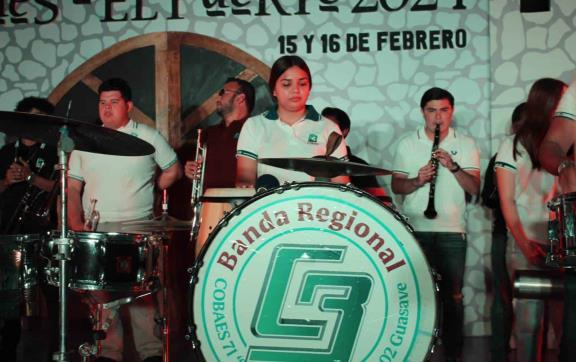 Al son de la banda sinaloense inauguran Festival Cultural COBAES-El Fuerte 2024