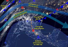 Clima en México hoy 23 de febrero: frente frío 37 y masa de aire frío afectarán el norte del país
