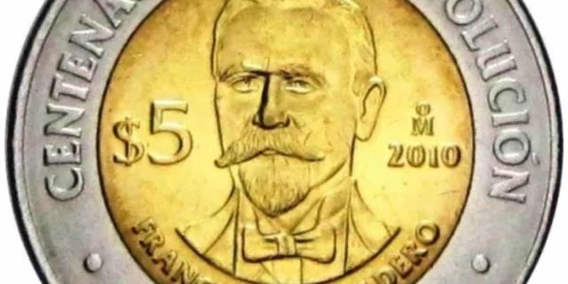 ¿La tienes? Moneda conmemorativa de Francisco I. Madero se vende en $25 mil pesos