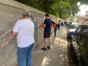 Vecinos honran a la madre con mural participativo en la Lázaro Cárdenas 