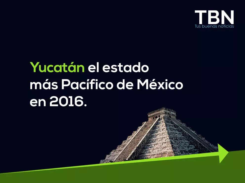 Yucatán el estado más Pacífico de México en 2016