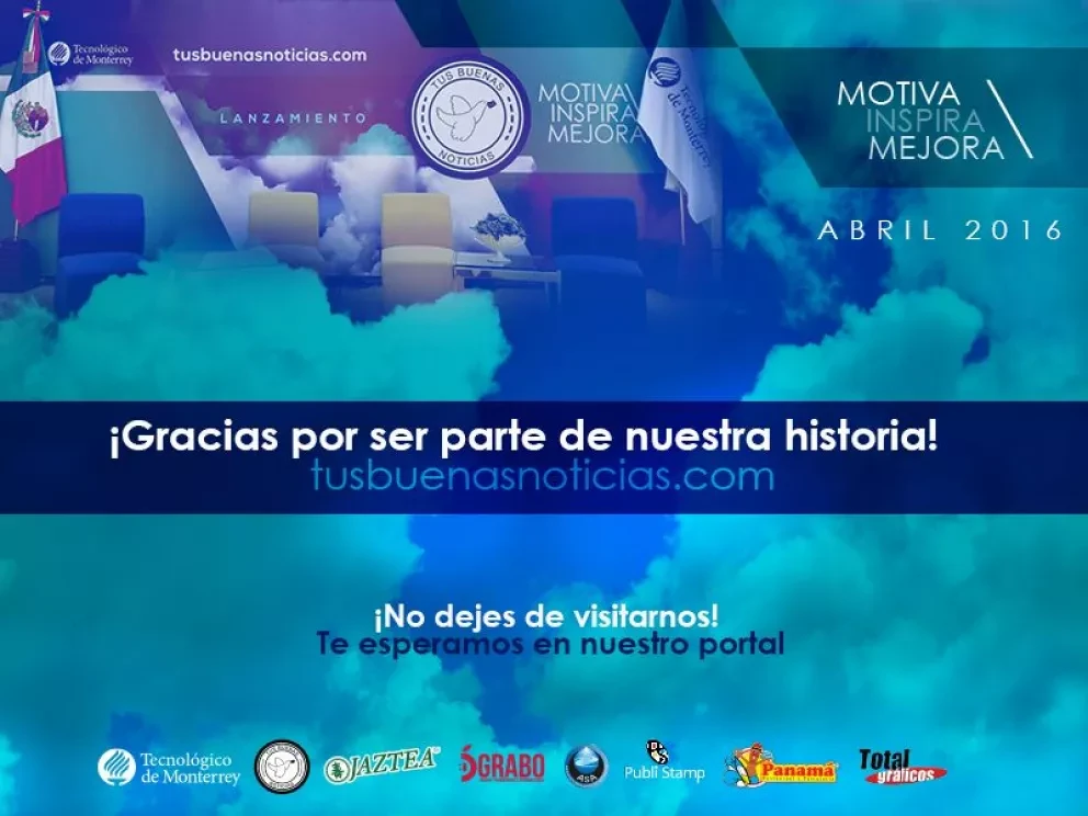 ¡GRACIAS! a ti que nos acompañaste en el Lanzamiento de nuestro portal