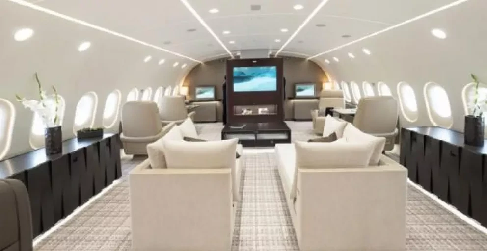 El más lujoso del mundo, así es por dentro este avión.