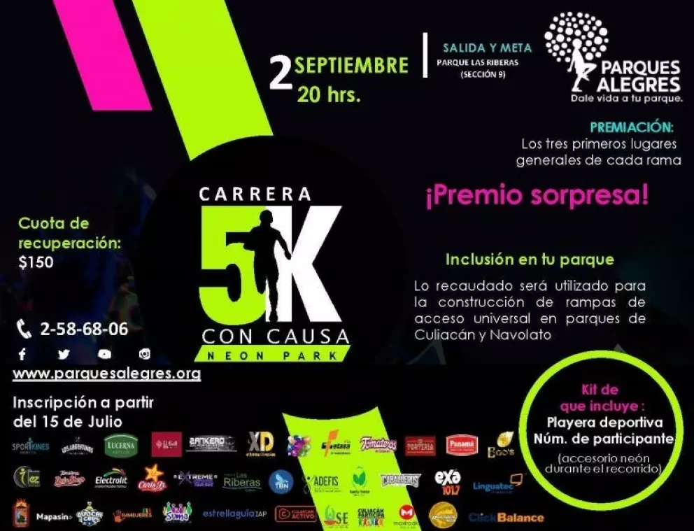 Súmate a la carrera con causa de Parques Alegres