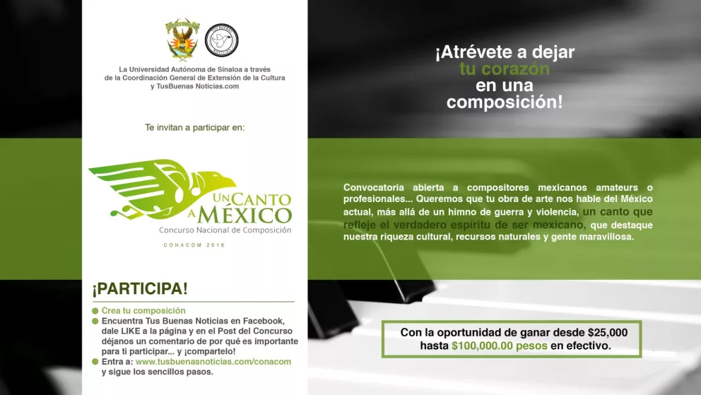 Concurso Nacional de Composición CONACOM 2016 Un Canto a México