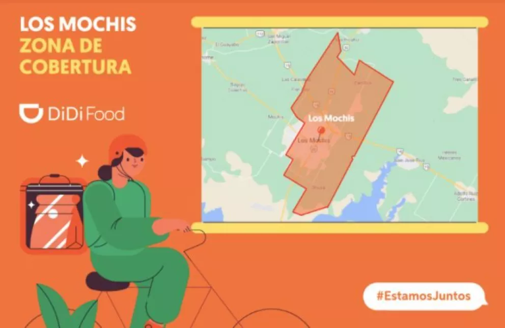 Con más de 120 restaurantes DiDi Food llega a Los Mochis