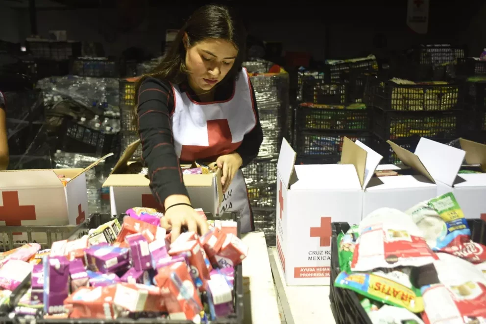 Más de 130 toneladas de solidaridad en Cruz Roja Sinaloa