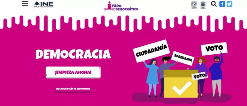Faro democrático, la plataforma de cultura cívica para adolescentes