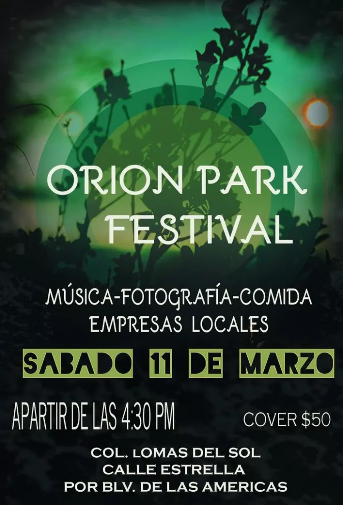 Orion Park Festival: Música, fotografía y mucho más.