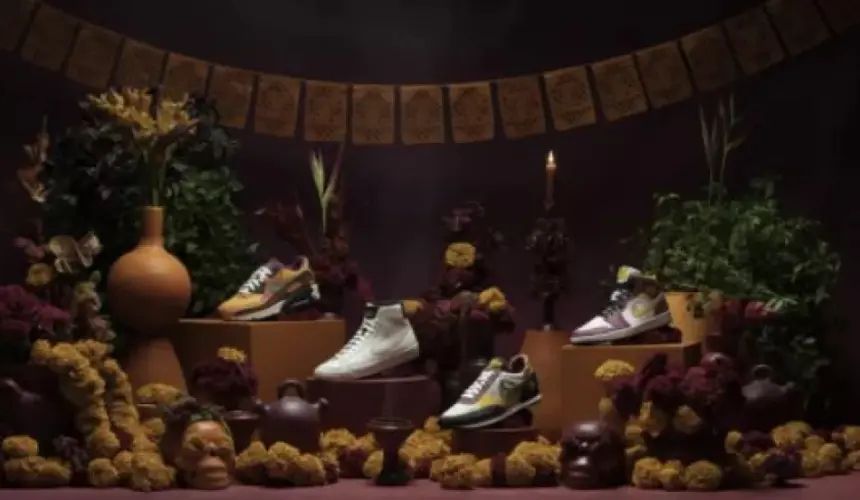 Nike diseña tenis inspirados por el Día de Muertos