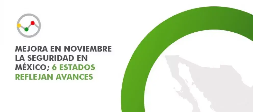 Semáforo Delictivo Nacional noviembre 2017 -Indicadores Positivos-