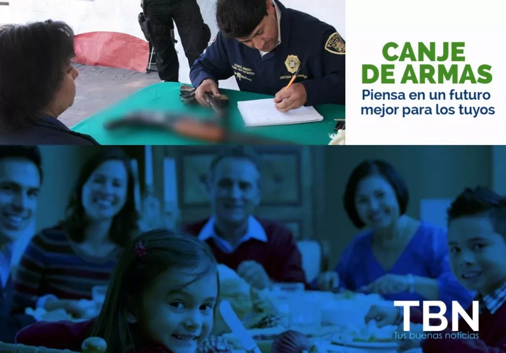 Dona tu arma y rescata a la población, la Paz es para todos...