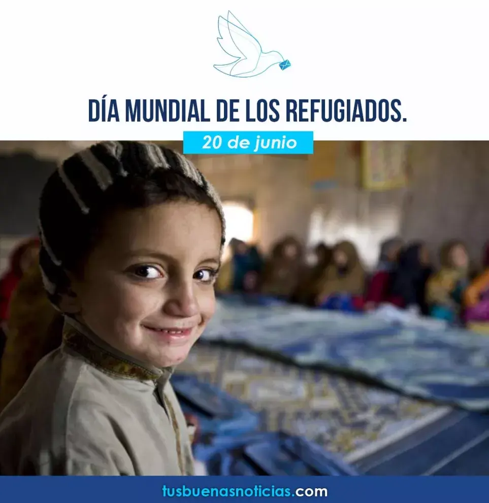 Un abrazo de bienvenida para los refugiados