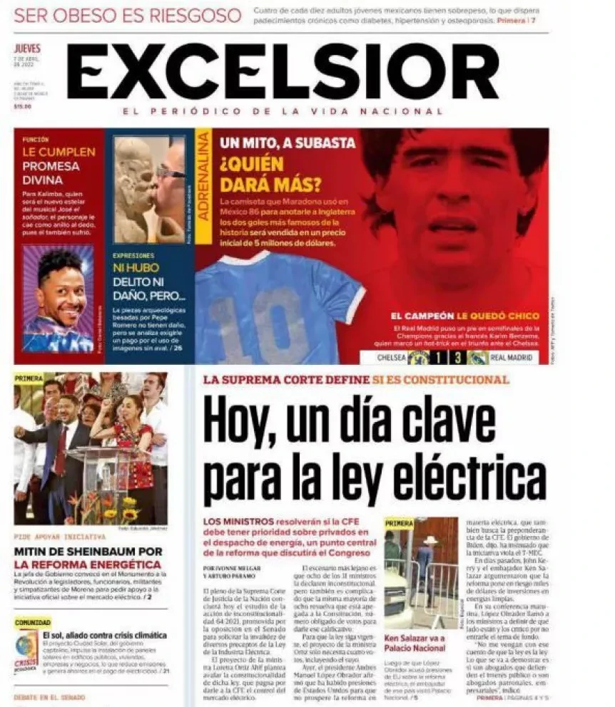 Portadas de los principales diarios nacionales