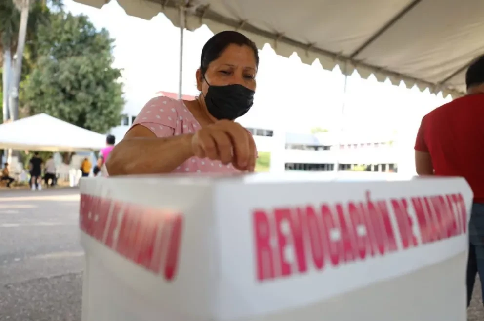 Gran participación ciudadana en Consulta de Revocación de Mandato