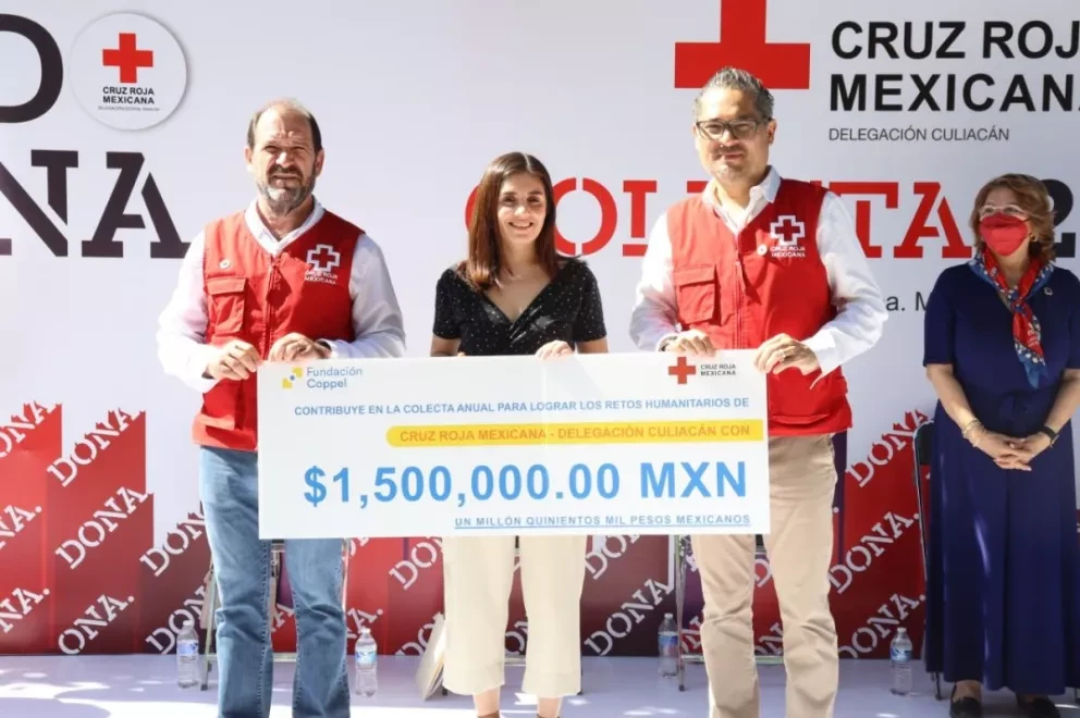 Cruz Roja invita a seguir donando en su colecta 2022 al alcanzar el 50% de la meta