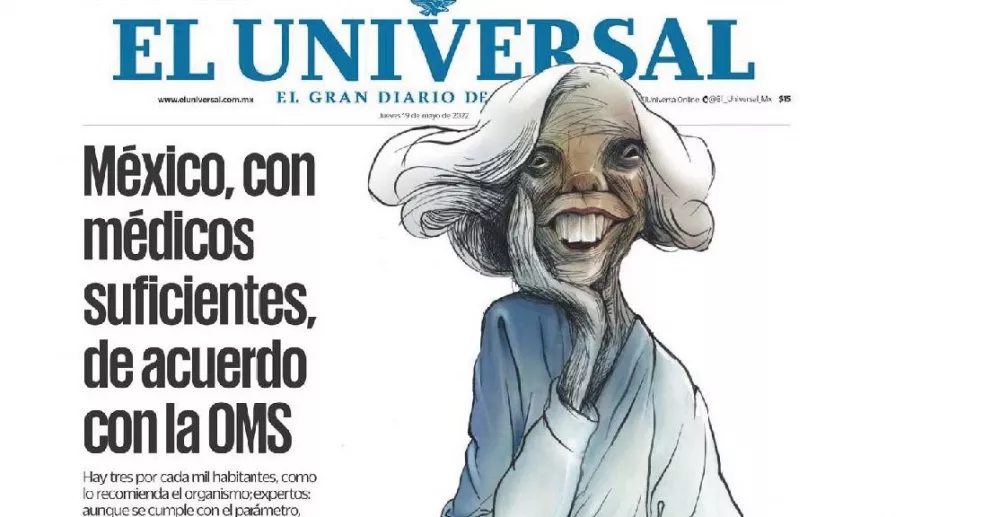Portadas de periódicos de México.