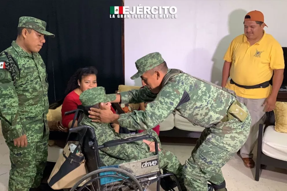 El pequeño Yeshua cumple su sueño de ser Soldado Honorario del Ejército Mexicano