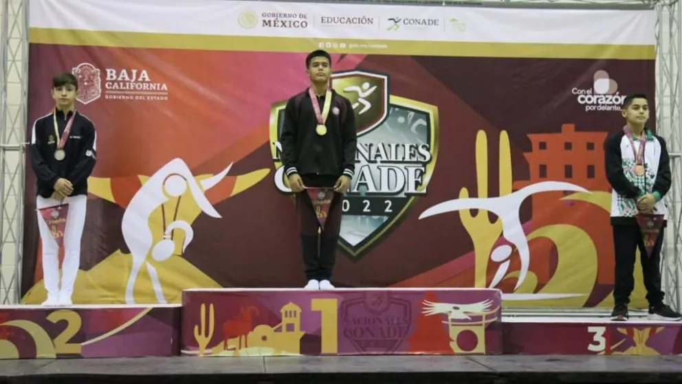 Aarón Ibarra Osuna repite oro en los Juegos Nacionales CONADE 2022. Foto: ISDE