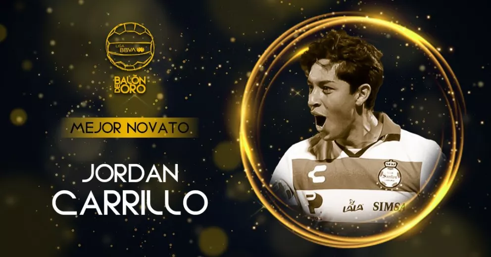 Jordán Carrillo, gana el Balón de Oro como ¡Novato del Año!