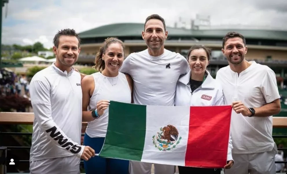 El tenista sinaloense Hans Hach salió victorioso en Wimbledon. @reginacortina.photography