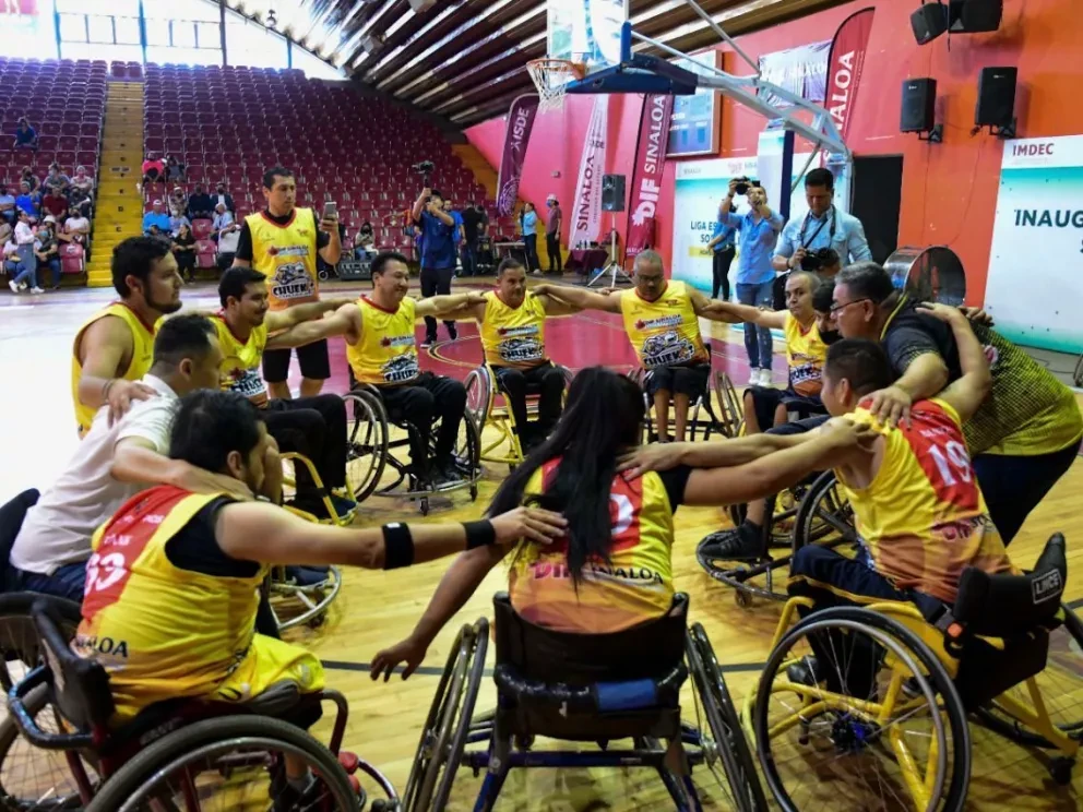 Inauguran el Primer Torneo de Basquetbol en Sillas de Ruedas. Fotos. Ayuntamiento de Culiacán