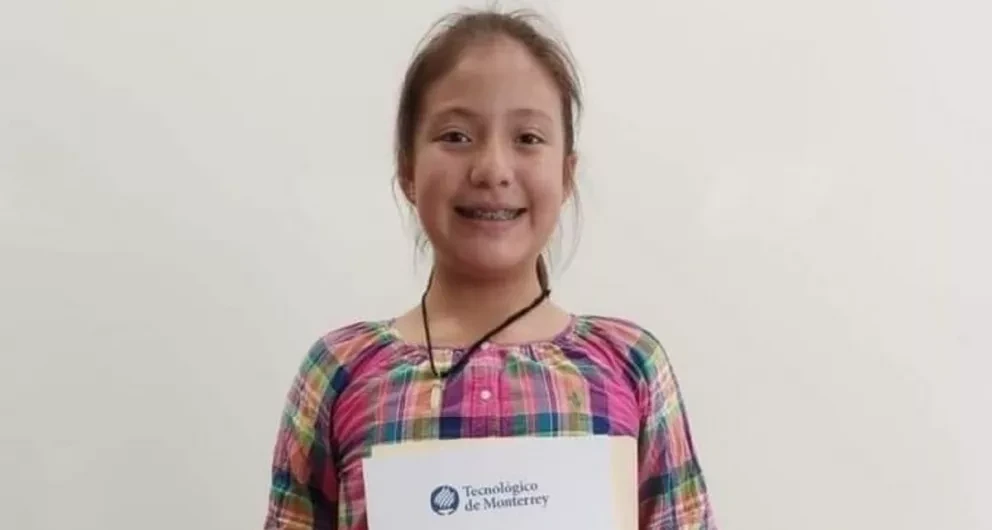 Michelle sabe hablar 4 idiomas y estudiará medicina en Estados Unidos a sus 9 años