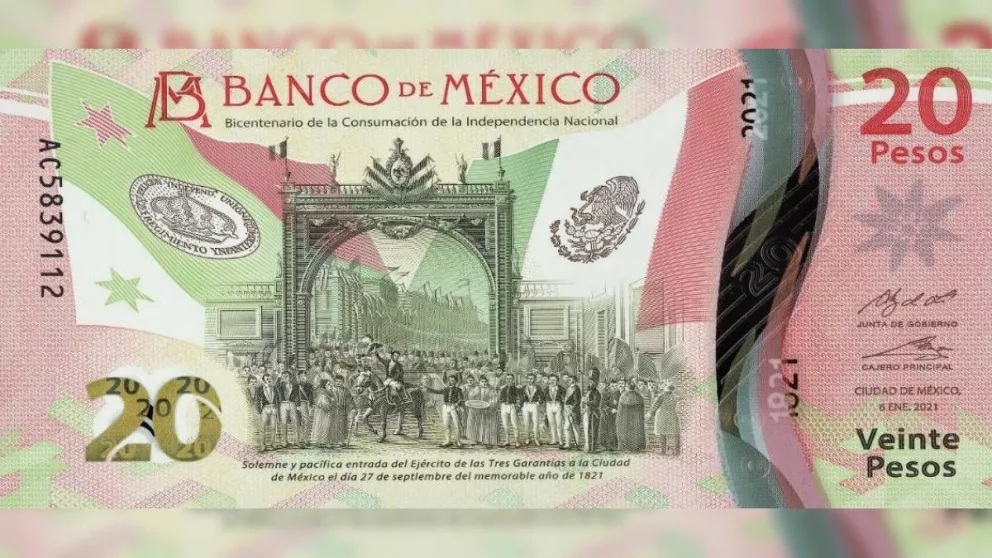 El billete de 20 de pesos dice adiós, saldrá de circulación.