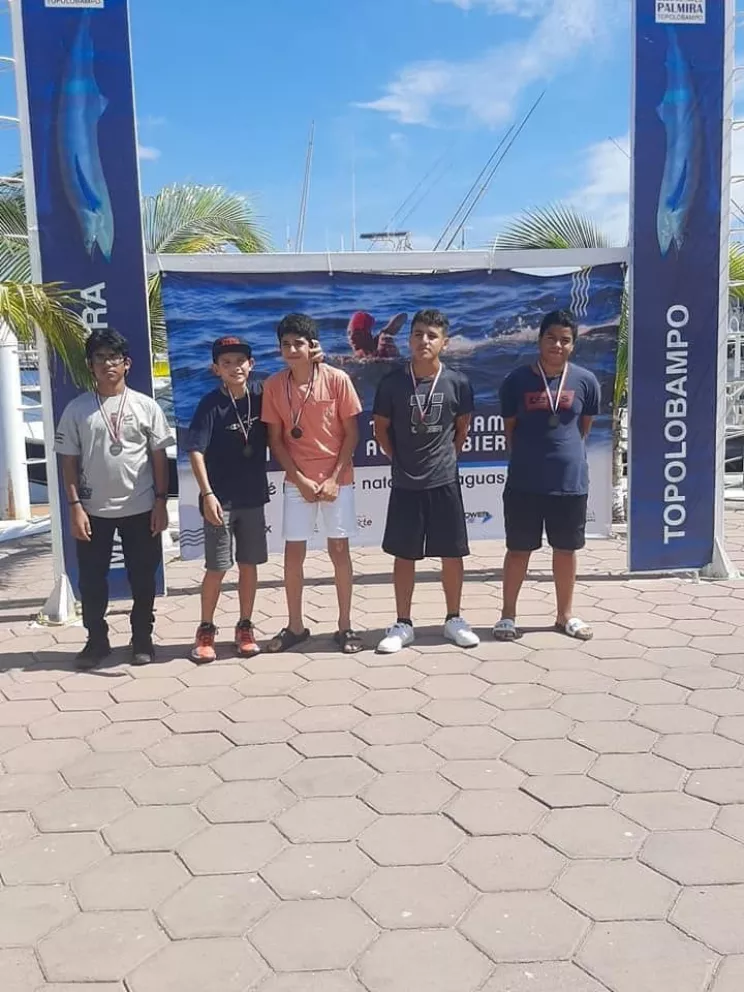 Lobos Marinos de Navolato conquistan 15 medallas en la travesía Topolobampo Natación Aguas Abiertas 2022, Fotos: Ayuntamiento de Navolato