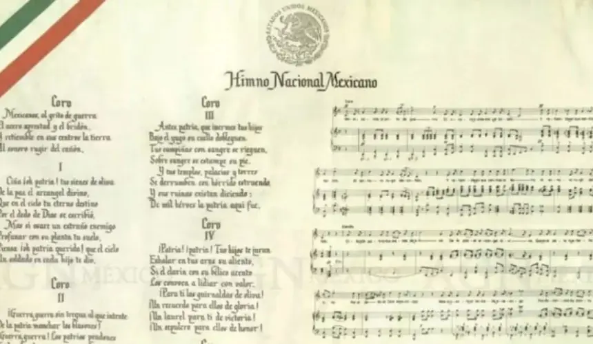 Quién compuso la letra del Himno Nacional Mexicano.