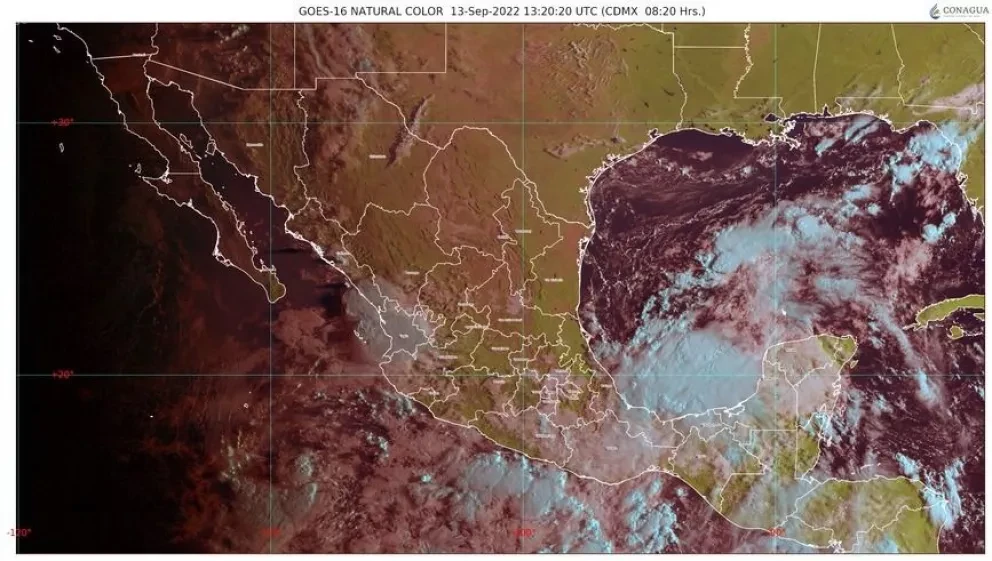 Pronóstico del clima para este martes 13 de septiembre; lluvias intensas en Veracruz, Oaxaca y Chiapas