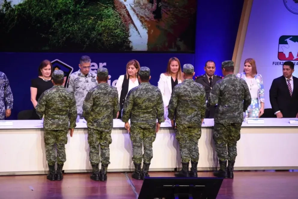 Reconocen a elementos de Seguridad Pública de los tres niveles de gobierno.
