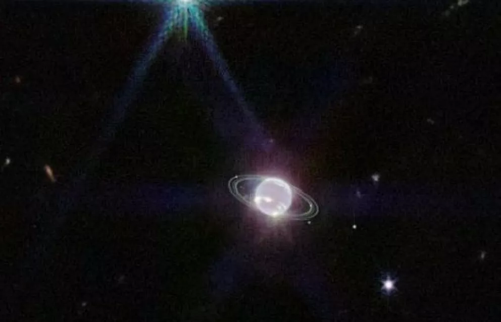 Telescopio James Webb captura las imágenes más detalladas de los anillos de Neptuno hasta la fecha.