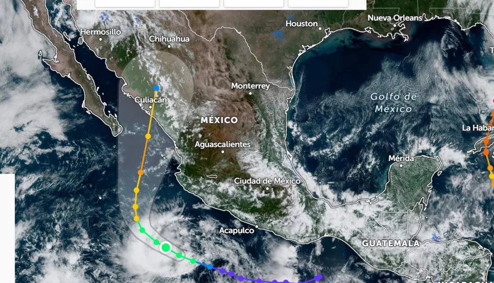 Tormenta Tropical Orlene con altas probabilidades de impactar en Sinaloa.