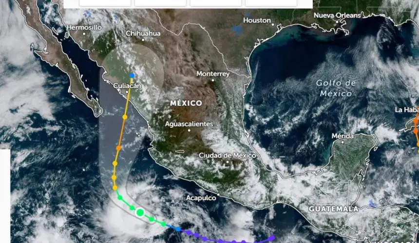 Tormenta Tropical Orlene  con altas probabilidades de impactar en Sinaloa.