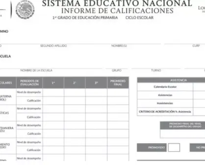 SEP. Cómo descargar la boleta de calificaciones 2022