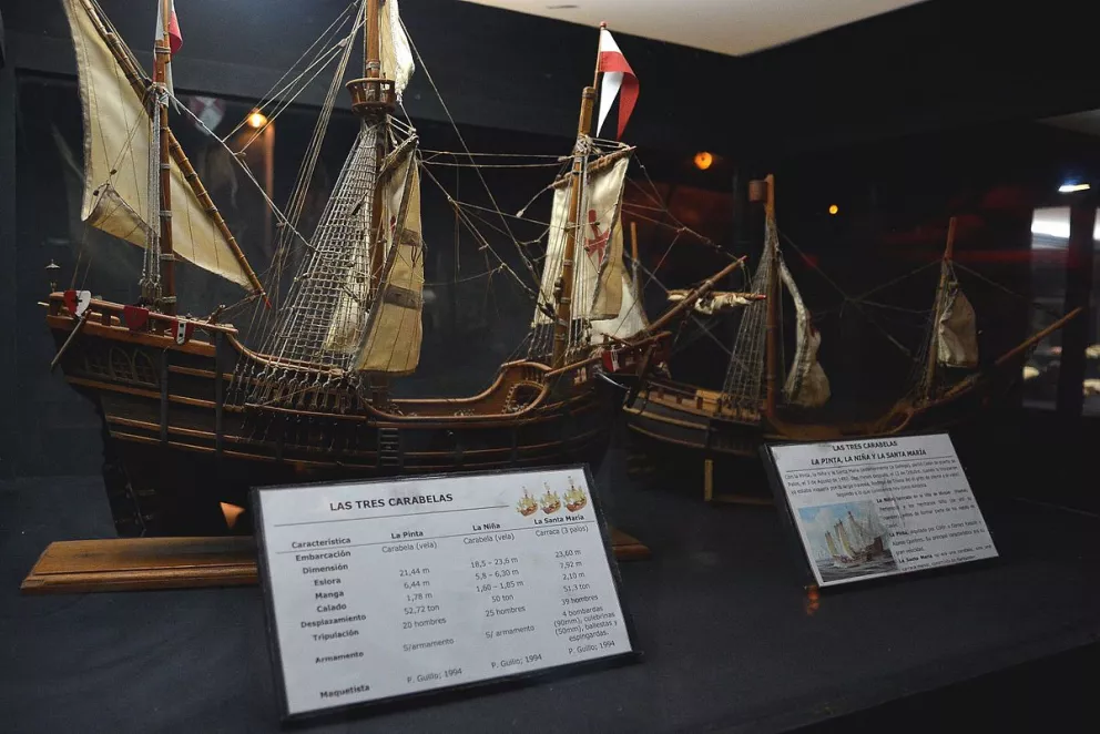 Modelo de Las Tres Carabelas Museo del Mar Cumaná.