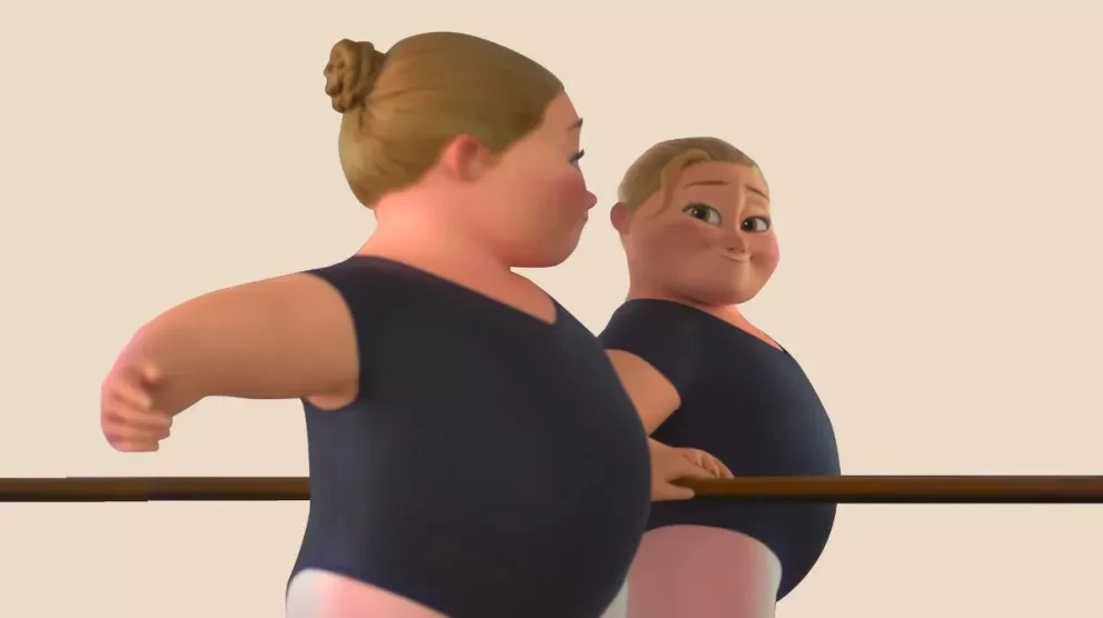 Reflect, el corto de Disney donde una niña de talla grande lucha contra la dismorfia corporal.