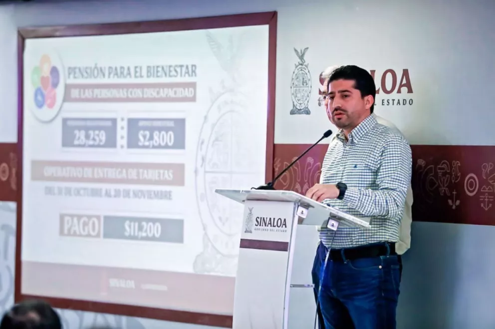 El delegado de los Programas Sociales del Bienestar en Sinaloa, Omar Alejandro López Campos.