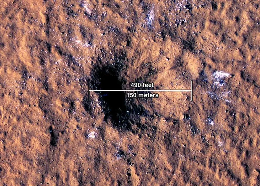 Meteorito provoca enorme cráter y terremoto en Marte; un hecho sin precedentes en el Sistema Solar: NASA