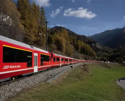 El impresionante tren más largo del mundo en Suiza