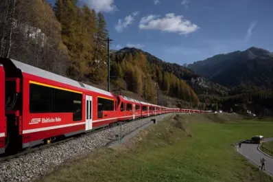 El impresionante tren más largo del mundo en Suiza