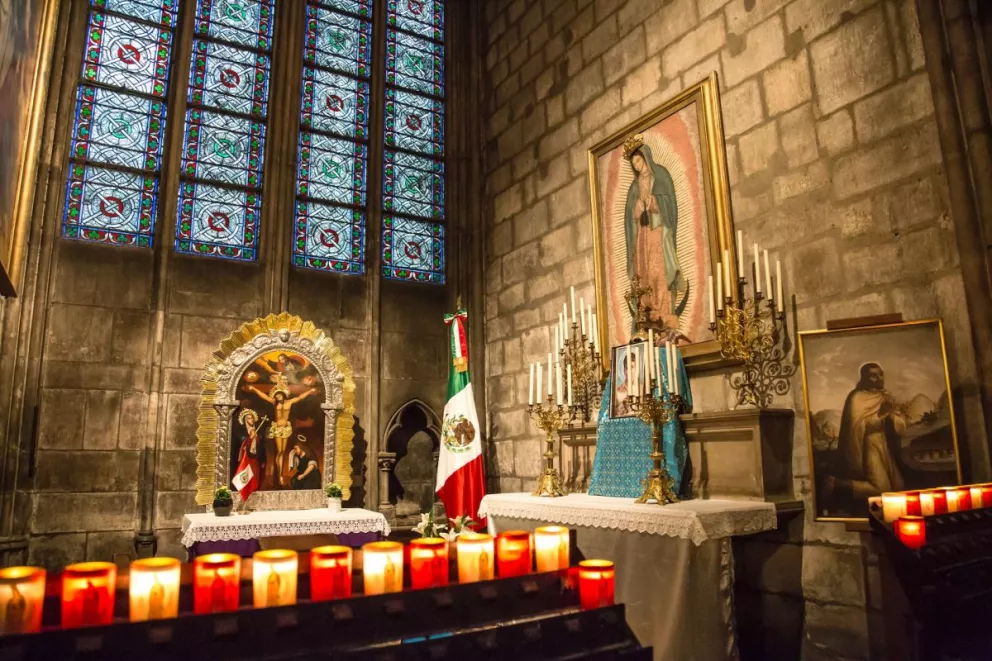 Conoce el primer retrato del ayate de san Juan Diego a la imagen de la Virgen de Guadalupe. Foto: Emmanuel Acua.