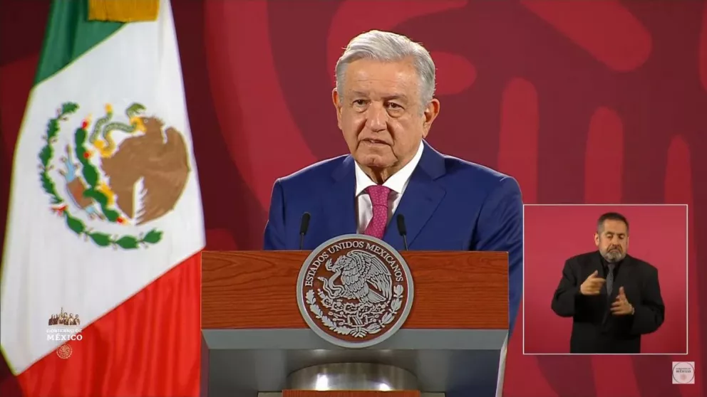 Andrés Manuel López Obrador durante la conferencia de prensa de este 9 de noviembre.
