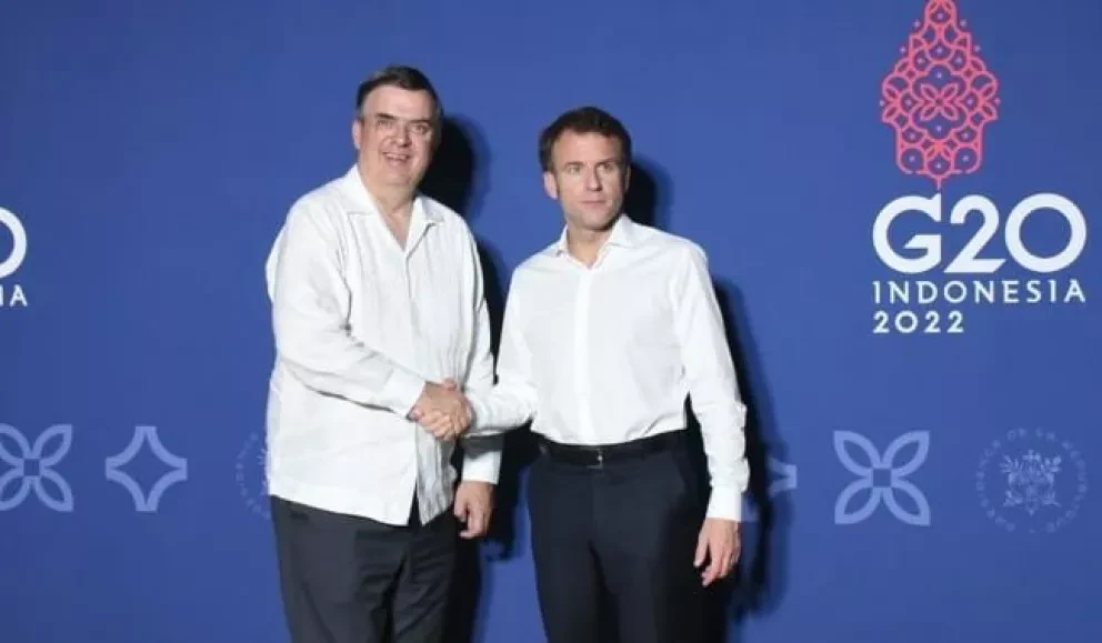 El canciller Ebrard llama a movilizar recursos contra la pobreza y cambio climático en los márgenes de la Cumbre del G20 en Indonesia.