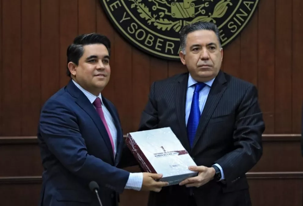 El Congreso del Estado de Sinaloa ya tiene en su poder el primer informe de gobierno de Rubén Rocha Moya 