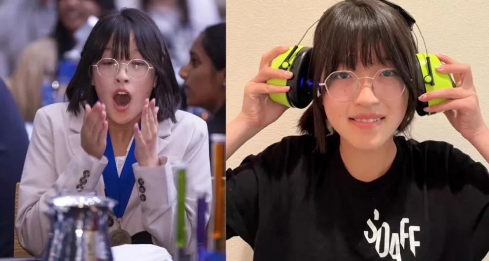 Leanne Fan es coronada como la cientifica más destacado de EU, diseñó unos auriculares que tratan las infecciones del oído con luz azul
