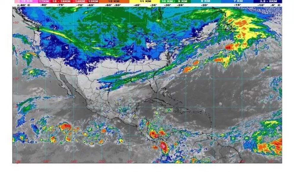 Clima en México: hoy se prevén lluvias puntuales intensas en Chiapas, Oaxaca, Tabasco y Veracruz