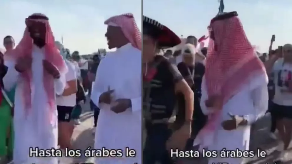 Mexicanos bailan con los árabes Payaso de Rodeo en Qatar