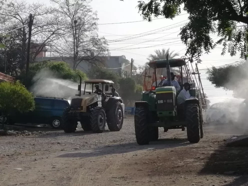 Desinfectaron 20 colonias de Culiacán para evitar contagios de covid 19